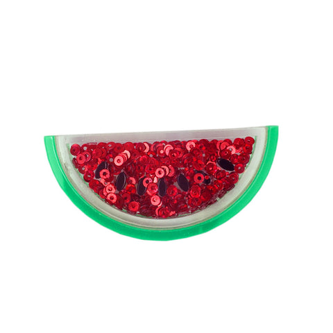 Sequin Watermelon Brooch
