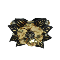 Floral Leather Bracelet - Bon Flare Ltd.