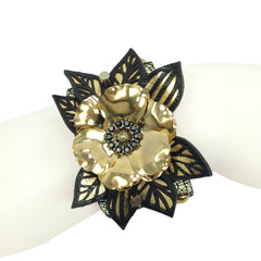 Floral Leather Bracelet - Bon Flare Ltd. 