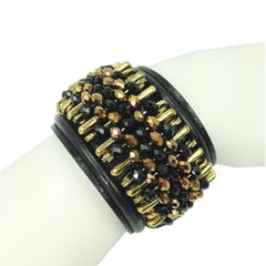 Safety Pin Leather Bracelet - Bon Flare Ltd.