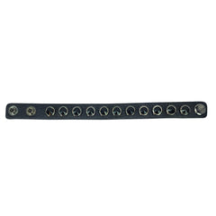 Black Stone Leather Bracelet - Bon Flare Ltd.