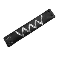 Zig Zag Pattern Leather Band Bracelet - Bon Flare Ltd.