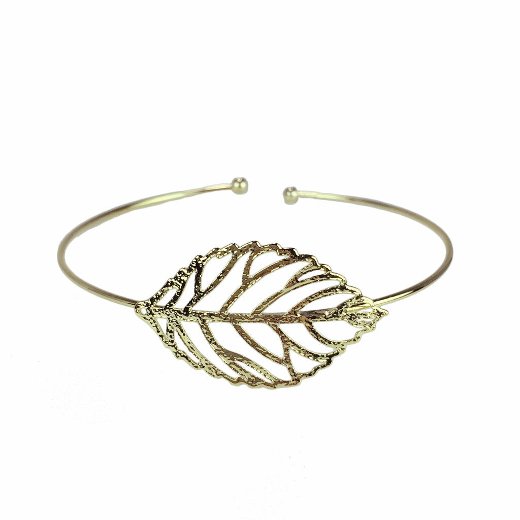 Small Hollow Leaf Cuff - Bon Flare Ltd.