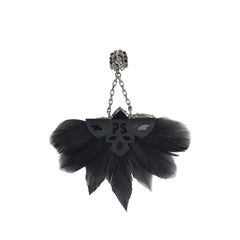 Embellished Feather Earrings - Bon Flare Ltd.