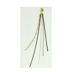 Embellished Braided Rope & Chains Earrings - Bon Flare Ltd.