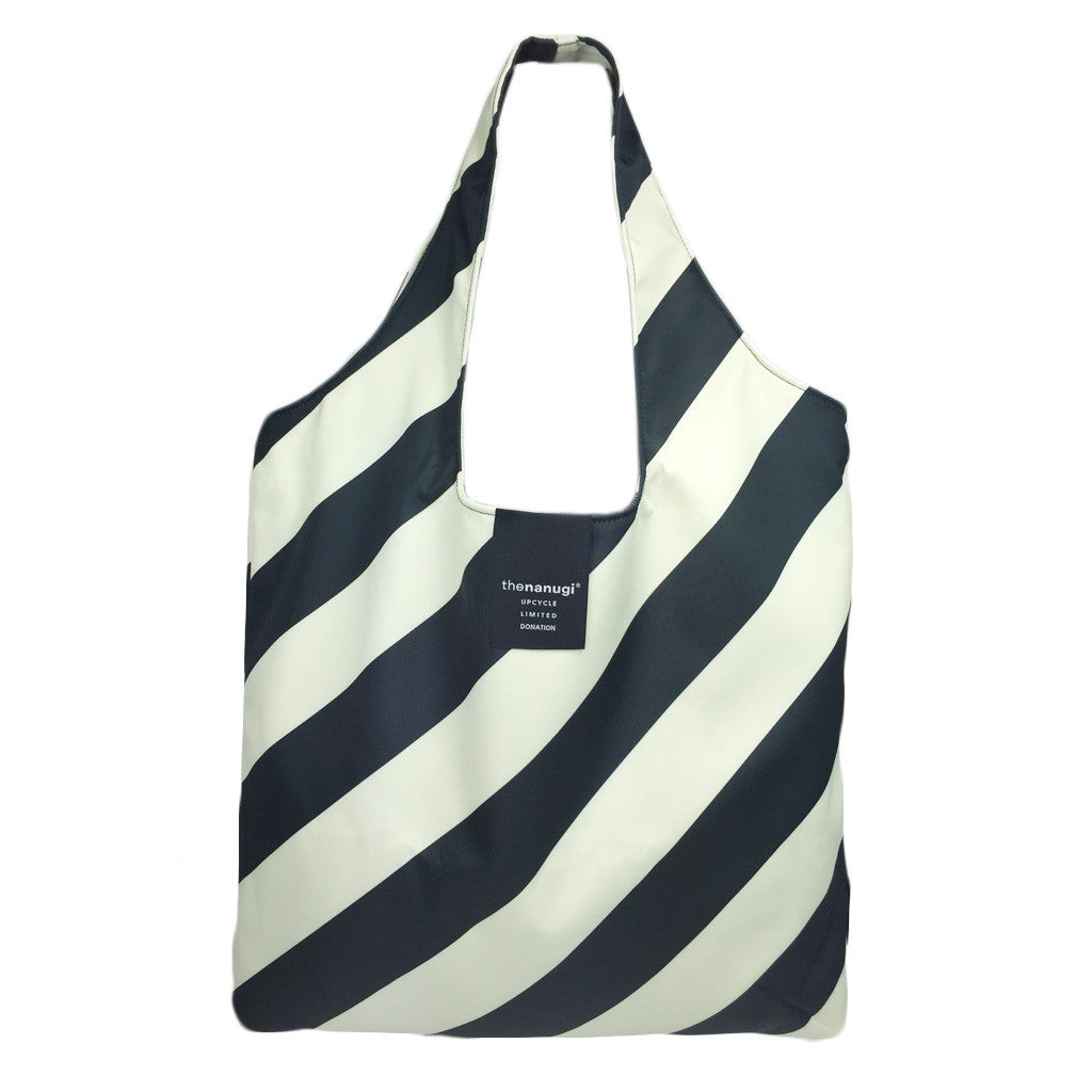 Printed Diagonal Stripe  Hobo Tote - Bon Flare Ltd.