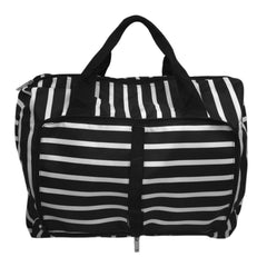 Printed Stripe Packable Duffel - Bon Flare Ltd.