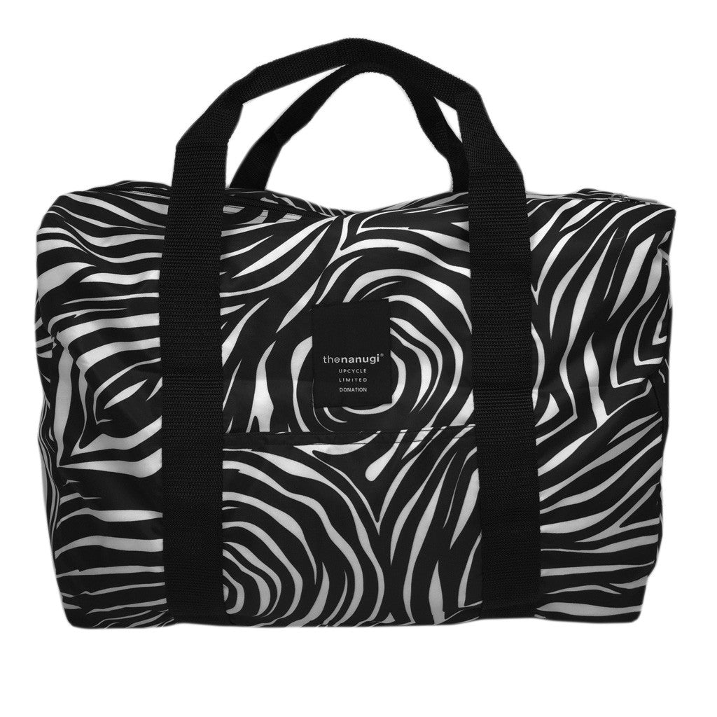 Printed Zebra Packable Duffel - Bon Flare Ltd.