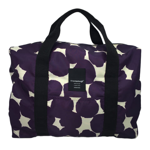 Printed Dot Motif Packable Duffel