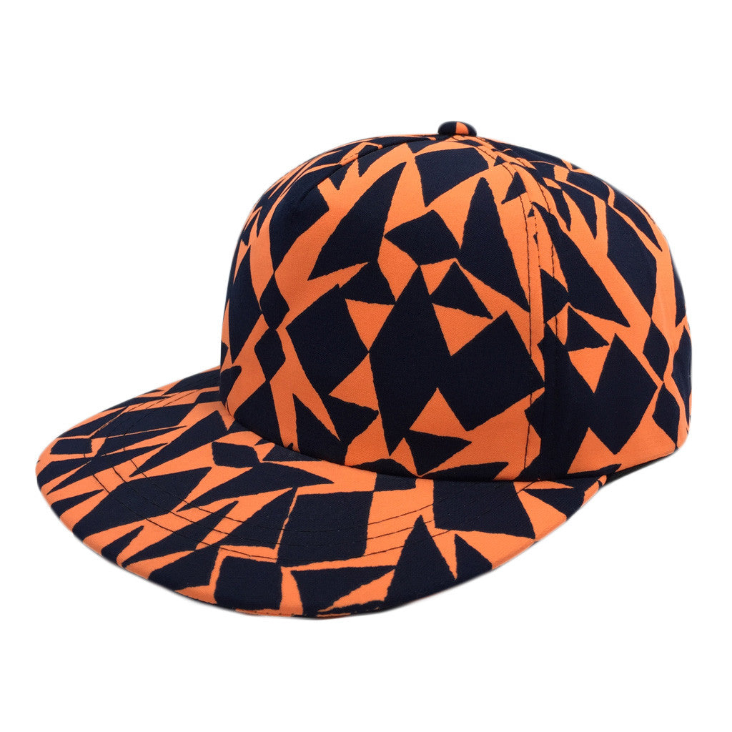 Abstract Geometric Printed Cap - Bon Flare Ltd.