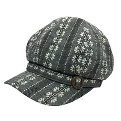 Floral Jacquard Woven Cap - Bon Flare Ltd.
