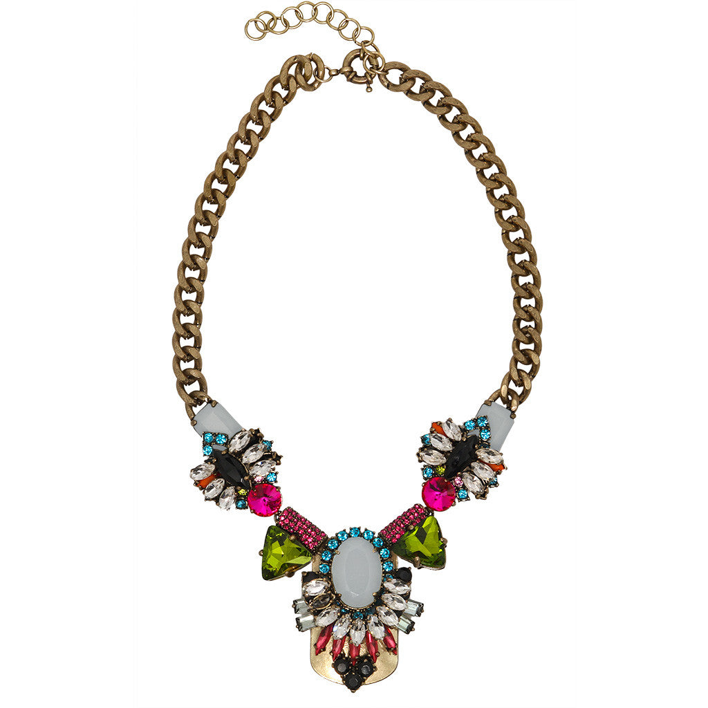 Crystal Shield Necklace - Bon Flare Ltd.