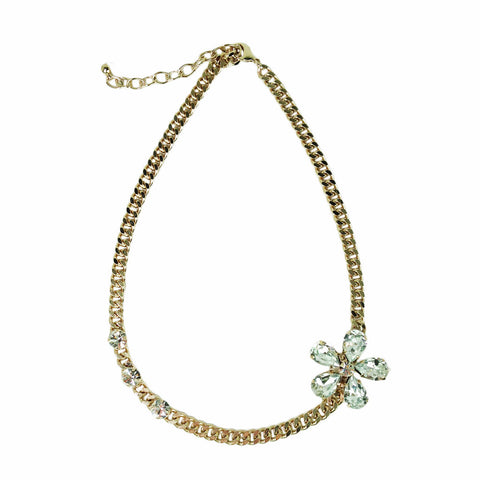 Crystal Flower Necklace