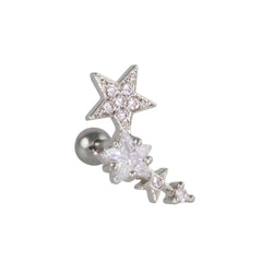 Star Shower Curved Piercing-Right - Bon Flare Ltd.