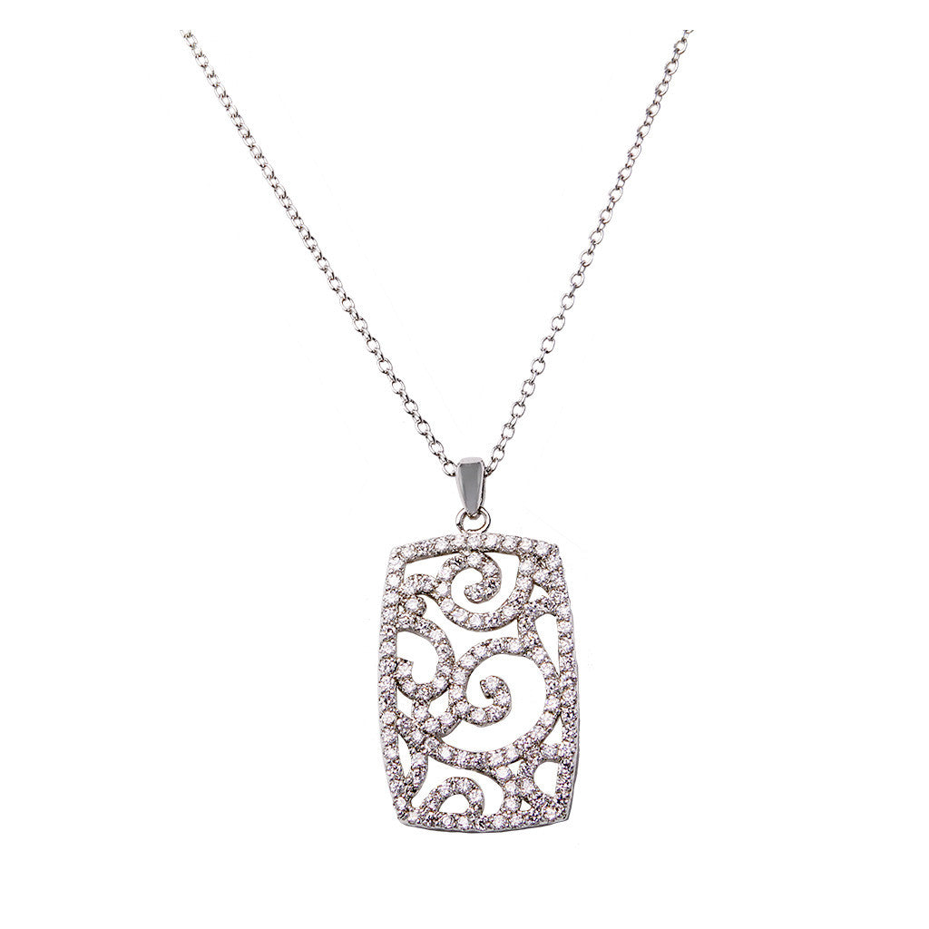 Retangle Diamond Pendant - Bon Flare Ltd.
