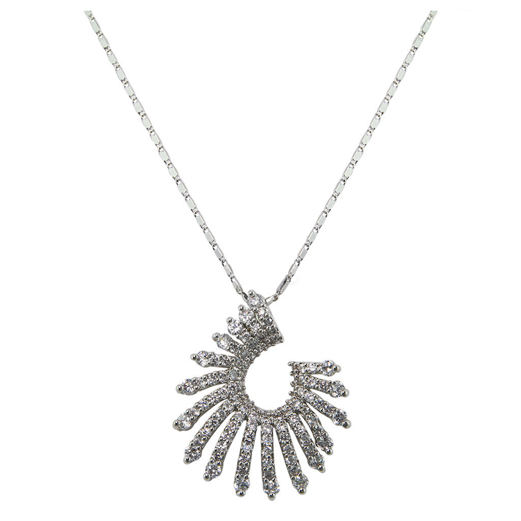 Shell Shaped Diamond Pendant - Bon Flare Ltd.