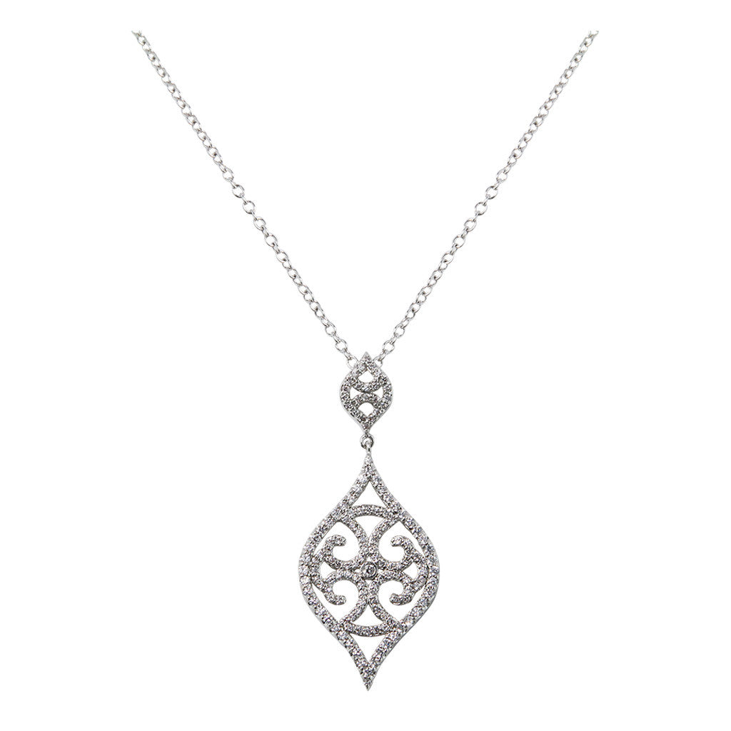 Antique Diamond Semi-Mount Pendant - Bon Flare Ltd.
