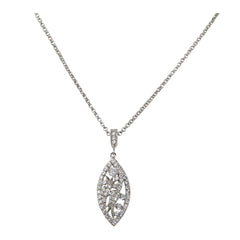 Antique Diamond Semi-Mount Pendant Necklace - Bon Flare Ltd.