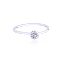 Bezel-Set Diamond Ring - Bon Flare Ltd. 