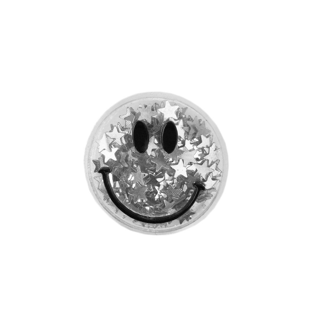 Star Sequin Happy Face Brooch - Bon Flare Ltd. 