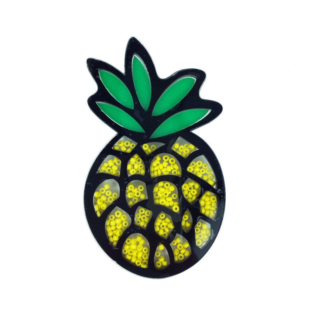 Bead-Filled Pineapple Brooch – Bon Flare