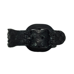 Fleur-De-Lis Crest Shield Leather Bracelet - Bon Flare Ltd. 