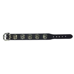 Unisex Fleur-De-Lis Leather Bracelet - Bon Flare Ltd. 