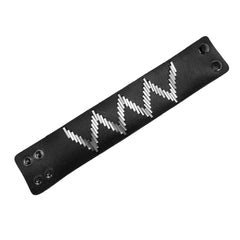 Zig Zag Pattern Leather Band Bracelet - Bon Flare Ltd. 