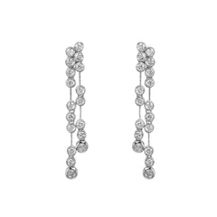 Diamond String Earrings - Bon Flare Ltd. 