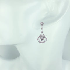 Antique Diamond Semi-Mount Earrings - Bon Flare Ltd. 