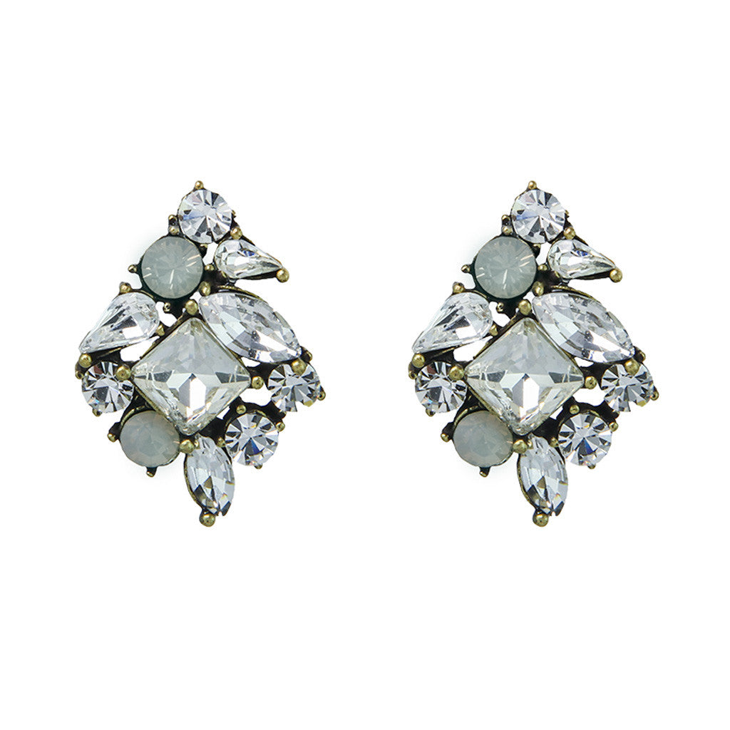 Opal Crystal Earrings - Bon Flare Ltd. 