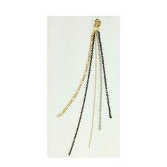 Embellished Braided Rope & Chains Earrings - Bon Flare Ltd. 