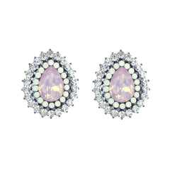 Teardrop Opal Crystal Earrings - Bon Flare Ltd. 