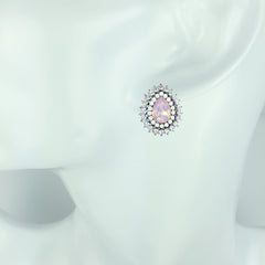 Teardrop Opal Crystal Earrings - Bon Flare Ltd. 