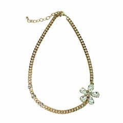 Crystal Flower Necklace - Bon Flare Ltd. 