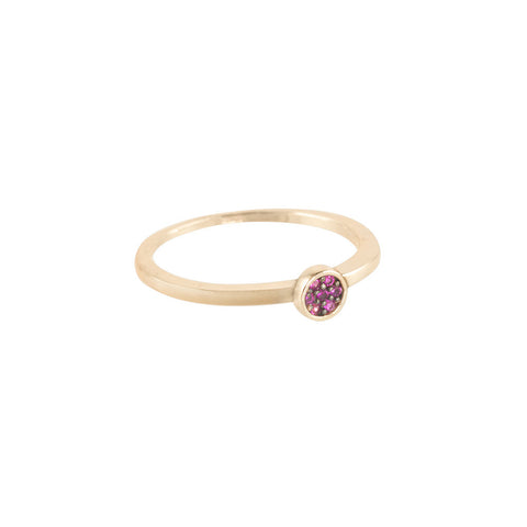 Bezel-Set Ruby Stone Ring