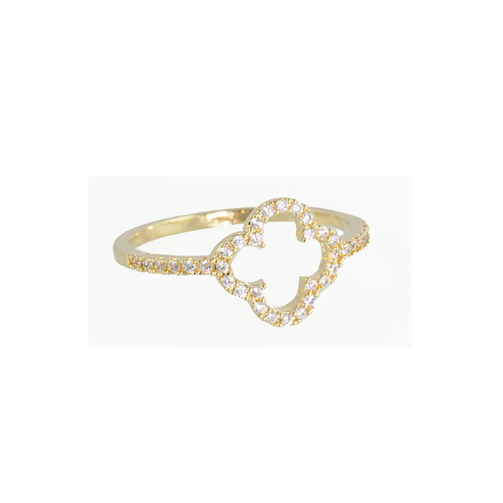Flower Frame Diamond Ring - Bon Flare Ltd. 